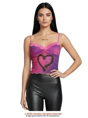 The Kript S pink purple mesh tank